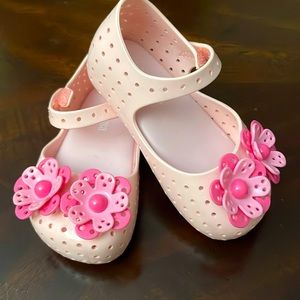 Mini Melissa Pink Flowers Size 6